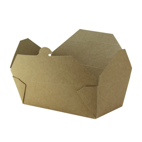 Boîte repas carton kraft laminé 190x110mm H60mm 1000ml