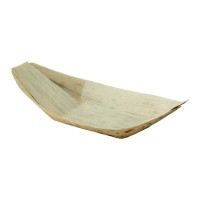 Jonque en feuille de bambou "Zebra"  120x60mm H15mm