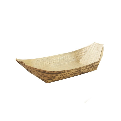 Jonque en feuille de bambou "Zebra" 100x43mm H17mm
