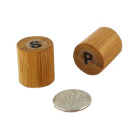 Mini set bambou sel et poivre  18x18mm H40mm