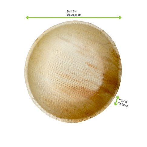 Bol rond en palmier   H60mm 3000ml
