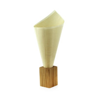 Support bambou individuel pour pic et cône  30x30mm H55mm