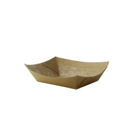 Barquette kraft avec PE 120x88mm H30mm 100ml
