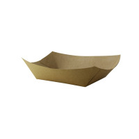 Barquette kraft avec PE 215x160mm H52mm 800ml