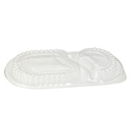 Couvercle transparent en plastique PP 150x235mm H20mm