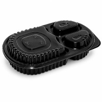 Couvercle transparent en plastique PP 236x147mm H25mm