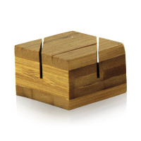 Porte menu en bambou  40x40mm H25mm
