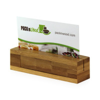 Porte menu en bambou  100x25mm H25mm