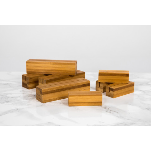 Porte menu en bambou  100x25mm H25mm