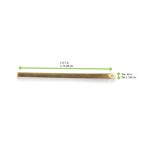 Paille en bambou pour cocktail   H145mm