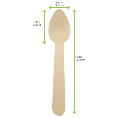 Cuillère à café bois - FSC  H110mm