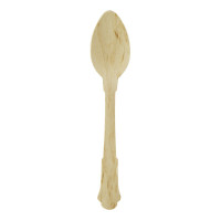 Petite cuillère en bois "Baroque"  H120mm