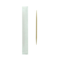 Cure dents en bois emballé individuellement   H65mm