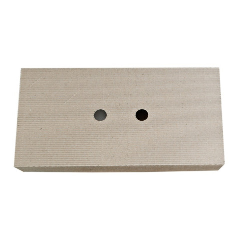 Couvercle Chokra en carton kraft ondulé pour plateau 380x198mm H60mm