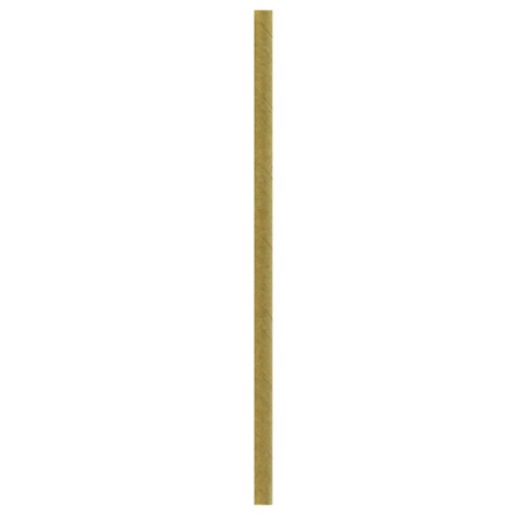 Paille à cocktail en papier kraft brun  H145mm