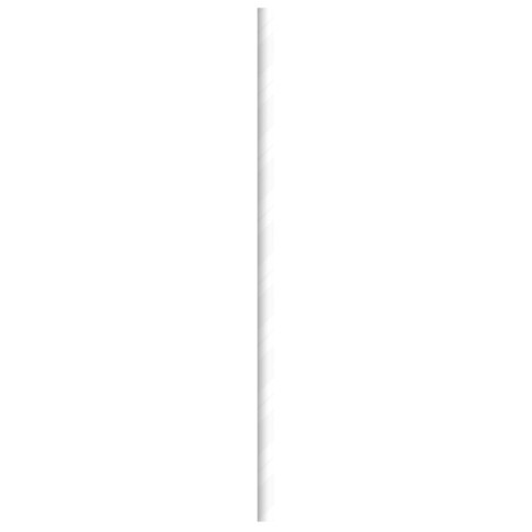 Paille à cocktail en papier blanc  H145mm