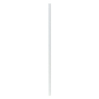 Paille en papier blanc   H197mm