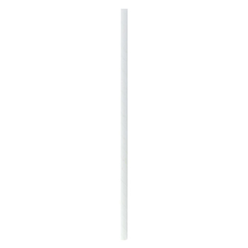 Paille en papier blanc   H197mm