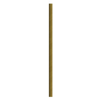 Paille pour smoothie en papier kraft brun  H197mm