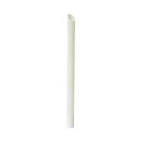 Paille biseautée blanche pour Bubble Tea   H200mm