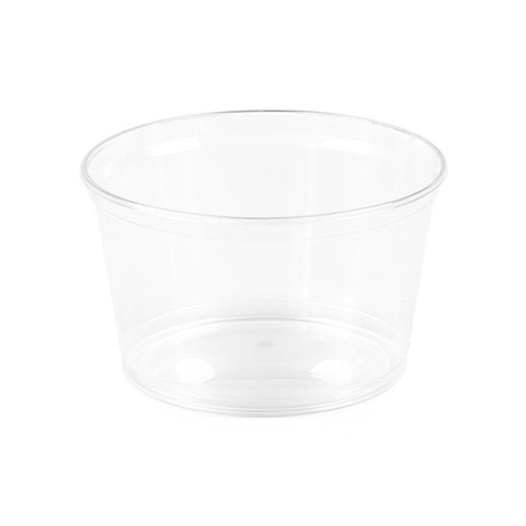 Pot à sauce rond en plastique PS cristal  H61mm 350ml