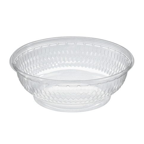 Saladier plastique PET rond transparent  H60mm 950ml