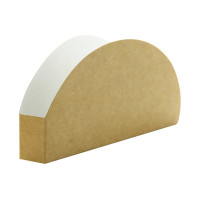 Emballage pour Tacos Kraft/Blanc 150x70mm H20mm