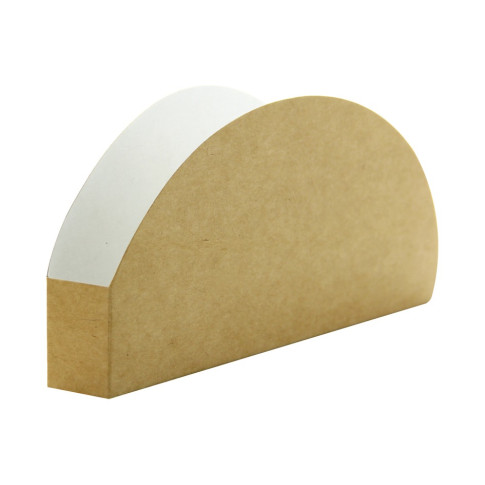 Emballage pour Tacos Kraft/Blanc 150x70mm H20mm