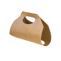 Porte gobelets kraft - 2 compartiments 385x222mm
