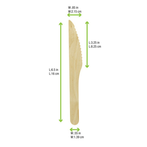 Couteau bois - FSC  H165mm