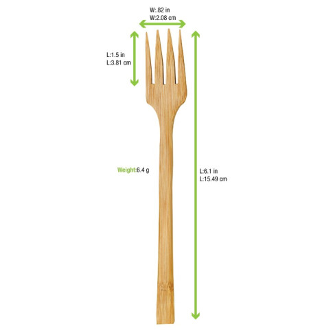 Fourchette bambou   H160mm