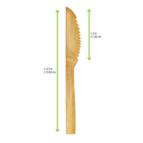 Couteau bambou   H160mm