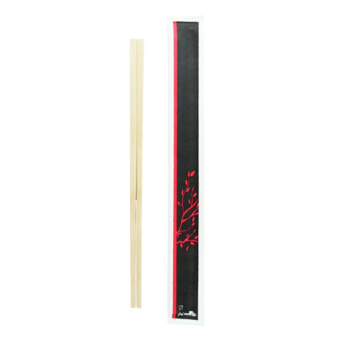 Baguette bois emballée par paire   H203mm