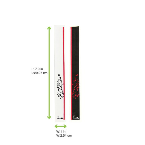 Baguette bois emballée par paire   H203mm