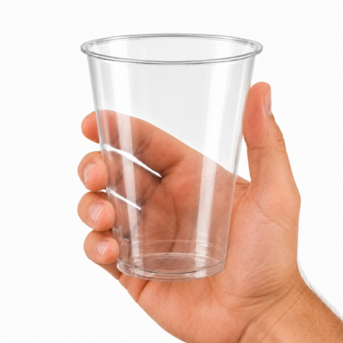 Pot Deli rond PET transparent  H139mm 1000ml