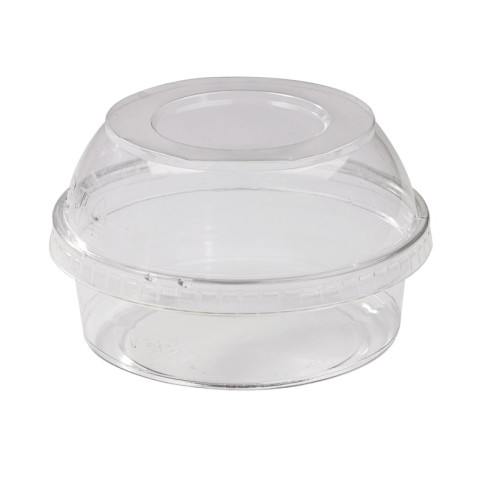 Pot Deli rond PET transparent  H43mm 250ml