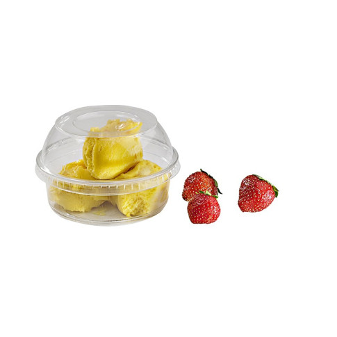Pot Deli rond PET transparent  H43mm 250ml