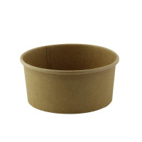 Pot "Deli" rond en carton kraft   H52mm 370ml
