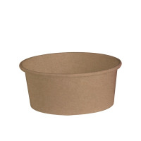 Pot "Deli" rond en carton kraft   H70mm 480ml