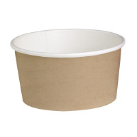 Pot "Deli" rond en carton kraft   H87mm 600ml