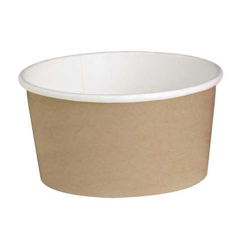 Pot "Deli" rond en carton kraft   H87mm 600ml