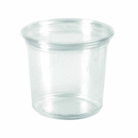 Pot Deli rond PLA transparent  H69mm 750ml