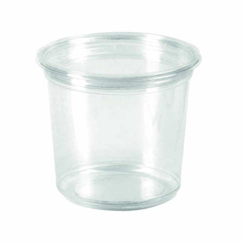 Pot Deli rond PLA transparent  H69mm 750ml