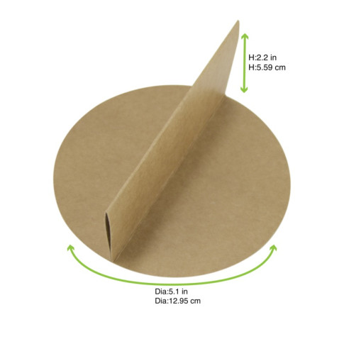 Diviseur 2 parties en carton brun 130mm H61mm