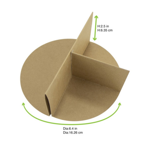 Diviseur 3 parties en carton brun 162mm H69mm