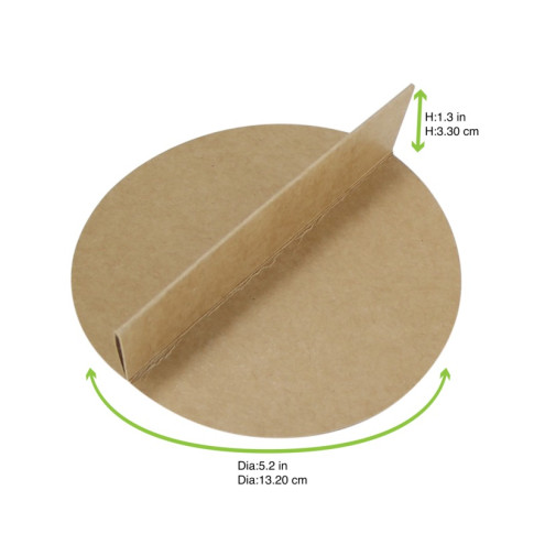 Diviseur 2 parties en carton brun 193x138mm H30mm
