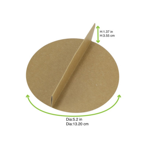 Diviseur 2 parties en carton brun 133mm H37mm