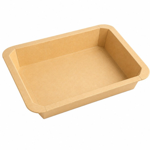 Barquettes GN 1/2 scellables en carton 325x265mm H48mm 3 160ml