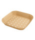 Moule à friture perforé carré kraft   200x200mm H45mm