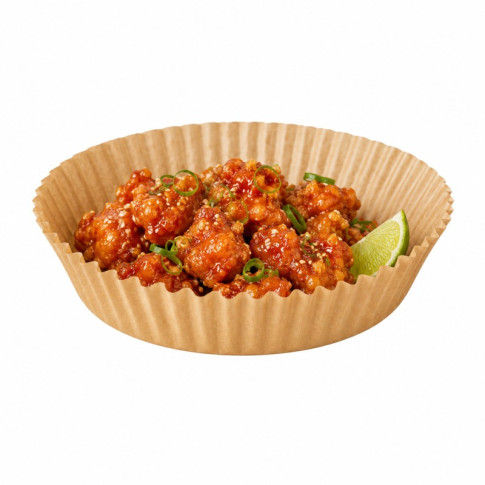 Moule à friture rond kraft sans trous  H45mm